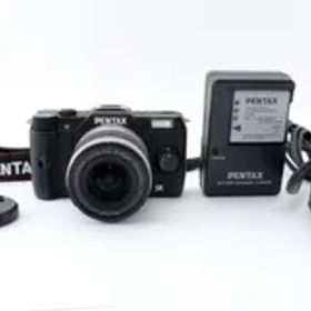 PENTAX デジタルミラーレス一眼 Q10 ズームレンズキット 標準ズーム 02 STANDARD ZOOM 黒 Q10 LENS KIT BLACK 前 キャップ 充電器 バッテリー ストラップ 付き #C0250