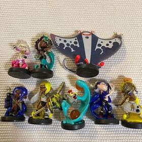 【送料無料】 Nintendo amiibo アミーボ スプラトゥーン ヒメ イイダ 9体セット 初期化済み