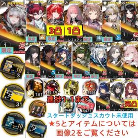 石184100個+10連券3枚+券31枚+ウィシャデル+新約+レミュアン+純燼+シュウ+ユー+イネス | アークナイツのアカウントデータ、RMTの販売・買取一覧