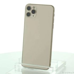 〔中古品〕 iPhone11 Pro Max 64GB ゴールド MWHG2J／A SIMフリー【198】