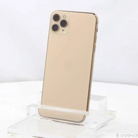 〔中古品〕 iPhone11 Pro Max 64GB ゴールド MWHG2J／A SIMフリー【344】
