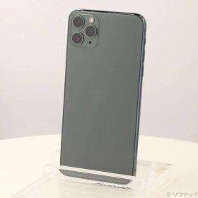 〔中古品〕 iPhone11 Pro Max 256GB ミッドナイトグリーン MWHM2J／A SIMフリー【269】