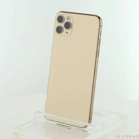 〔中古品〕 iPhone11 Pro Max 256GB ゴールド MWHL2J／A SIMフリー【258】