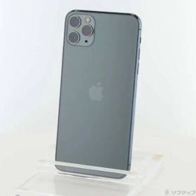 〔中古品〕 iPhone11 Pro Max 512GB ミッドナイトグリーン MWHR2J／A SIMフリー【198】