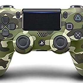 【中古】ワイヤレスコントローラー (DUALSHOCK 4) グリーン・カモフラージュ (CUH-ZCT2J16) 【メーカー生産終了】