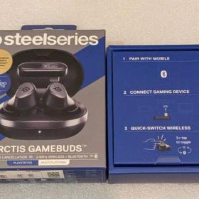 未使用 ブラック スティールシリーズ ARCTIS GAMEBUDS 黒