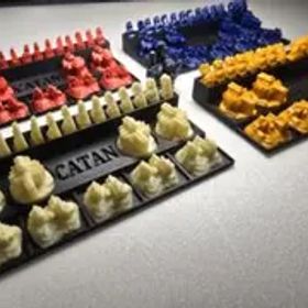 【ozora LAB】CATAN-カタン対応プレイヤートレイ ４点セット