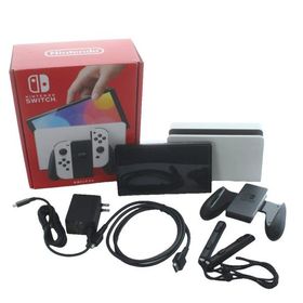 任天堂 Nintendo Switch ニンテンドースイッチ 有機ELモデル HEG-001 ゲーム機 本体 起動確認済み 白 ホワイト 黒 ブラック /KW ■GY18 そ