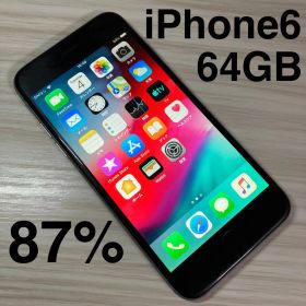 iPhone6 64GB SPACEGRAY バッテリー87% au