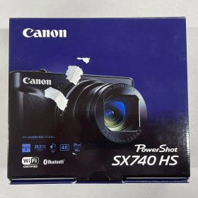 【箱やぶれ】Canon キャノン PowerShot SX740 HS ブラック コンパクトデジタルカメラ 光学40倍ズーム 4K動画 Wi-Fi対応
