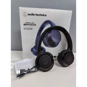 【美品】audio-technica SOLID BASS/ATH-WS330BT/ワイヤレスヘッドホン/ブラック