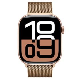 Apple Apple Watch Series10 46mm GPSモデル MWX23J/A+MXMR3FE/A A2999【ローズゴールドアルミニウムケース/ゴールドミラネーゼループ】 [中古] 【当社3ヶ月間保証】 イオシス