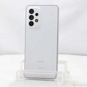 【中古】GALAXY(ギャラクシー) Galaxy A53 5G 128GB オーサムホワイト SCG15 au SIMフリー 【262-ud】