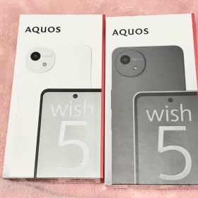 AQUOS wish 5 ホワイト・ブラック 2色セット