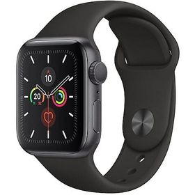 Apple Watch Series 5 GPSモデル 40mm (スペースグレイ/ブラックスポーツバンド) [MWV82J/A]（本体・箱・充電ケーブル状態難） スマートウォッチ