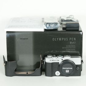 [新品同様 | シャッター数558回｜純正レザーケース付] OLYMPUS PEN E-P7 [ボディ シルバー] | マイクロフォーサーズマウント