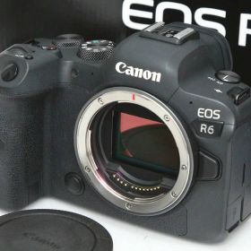 【中古】【美品】キヤノン EOS R6 ボディ（センサー清掃済） CA01-R3445-2P5 CANON キヤノン RFマウント ミラーレス フルサイズ EOS 手ブレ補正 4K対応