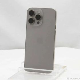 〔中古品〕 iPhone15 Pro Max 256GB ナチュラルチタニウム MU6R3J／A SIMフリー【276】