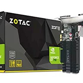 【未使用】【中古】 ZOTAC GeForce GT 710 1GB DDR3 PCIE x 1 DVI HDMI VGA ロープロファイルグラフィックカード (ZT-71304-20L)