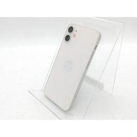 【中古】Apple au 【SIMロック解除済み】 iPhone 12 mini 128GB ホワイト MGDM3J/A【DS秋葉】保証期間１ヶ月【ランクC】