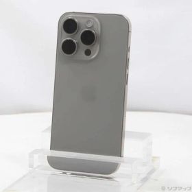 〔中古品〕 iPhone15 Pro 128GB ナチュラルチタニウム MTU93J／A SIMフリー【344】