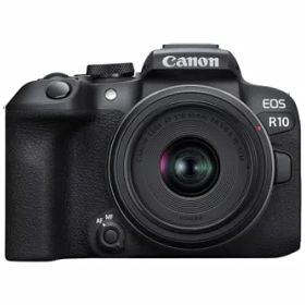 【中古】Canon ミラーレス一眼カメラ EOS R10 レンズキット(RF-S18-45)ブラック/APS-C/EOSR10-1845ISSTMLK