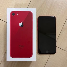 完動 美品 iPhone 8 RED 64G バッテリー92%