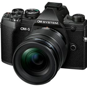 【ポイント10倍】 OMデジタルソリューションズ デジタル一眼カメラ OM SYSTEM OM-5 12-45mm F4.0 PRO レンズキット [ブラック] 【P10倍】