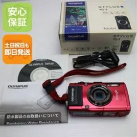 良品中古 TG-3 レッド 即日発送 デジカメ OLYMPUS 本体 土日祝発送OK 06000