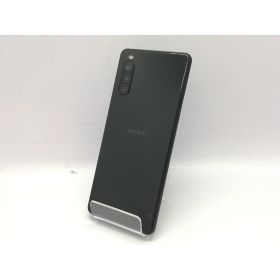 【中古】SONY au 【SIMロック解除済み】 Xperia 10 II ブラック 4GB 64GB SOV43【宇田川】保証期間1ヶ月【ランクB】