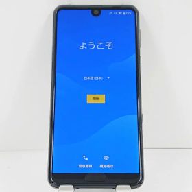 【ジャンク品】AQUOS R3 SHV44 au プレミアムブラック 送料無料 本体 n09185 【中古】