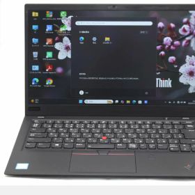 訳有 フルHD 14インチ Lenovo ThinkPad X1 Carbon Gen6 Windows11 高性能 第8世代Core i5-8350U 8GB 爆速NVMe式256GB-SSD カメラ 無線 Office付き Win11【中古ノートパソコン 中古パソコン 中古PC】送料無料 あす楽対応 即日発送（Windows10も対応可能 Win10）