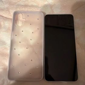 Samsung Galaxy A25 ライトブルー ケース付き