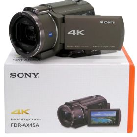 【SONY】ソニー『4Kハンディカム / 64GB / 光学20倍 / ブロンズブラウン』FDR-AX45A(TI) 2022年9月発売 ビデオカメラ 1週間保証【中古】