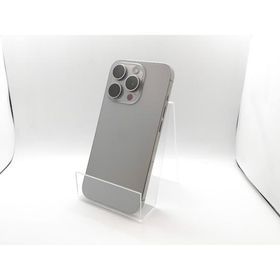 【中古】Apple docomo 【SIMフリー】 iPhone 15 Pro 128GB ナチュラルチタニウム MTU93J/A【熊本】保証期間１ヶ月【ランクC】