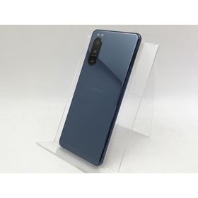 【中古】SONY au 【SIMロック解除済み】 Xperia 5 II ブルー 8GB 128GB SOG02【大宮東口】保証期間１ヶ月【ランクA】