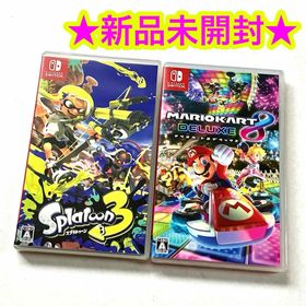 ニンテンドースイッチ(Nintendo Switch)の【新品】マリオカート8 デラックス スプラトゥーン3 まとめ売り(家庭用ゲームソフト)