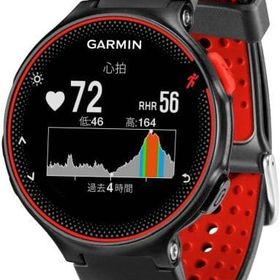 GARMIN GPSランニングウォッチ ForeAthlete 235J (BLACK/RED) [010-03717-6H]（外箱欠品） スマートウォッチ