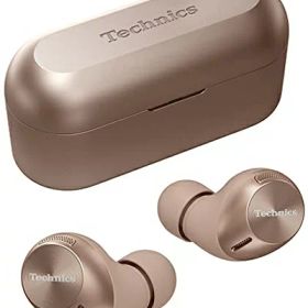 【中古】 テクニクス ワイヤレスイヤホン EAH-AZ40-N ローズゴールド bluetooth マルチポイント IPX4 アプリ対応