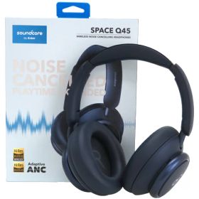 【Anker】アンカー『ワイヤレスヘッドホン / Soundcore Space Q45 / ノイズキャンセリング / ネイビー』A3040031 2022年12月発売 音響機器 1週間保証【中古】