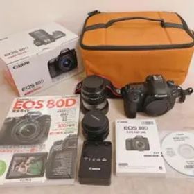 【レンズ2個セット】Canon EOS80D 一眼レフカメラ 本体 レンズセット