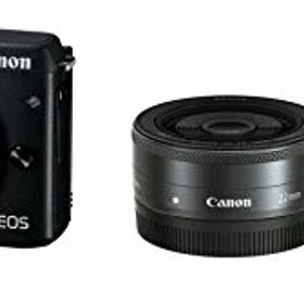 【中古】「非常に良い」Canon ミラーレス一眼カメラ EOS M3 ダブルレンズEVFキット(ブラック) EF-M18-55mm F3.5-5.6 IS STM EF-M22mm F2 STM 付属 E