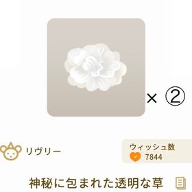 【バザール】神秘に包まれた透明な草 × ② | リヴリーアイランドのアイテム、RMTの販売・買取一覧