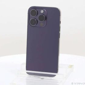 〔中古品〕 iPhone14 Pro 128GB ディープパープル MQ0F3J／A SIMフリー【349】
