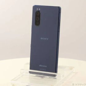 〔中古品〕 Xperia 5 64GB ブルー SO-01M docomoロック解除SIMフリー【349】