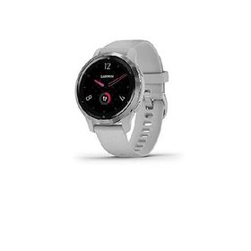 Garmin Venu 2S, Smaller-sized GPS Smartwatch with Advanced Health Monitoring and Fitness Features, Silver Bezel with Light Gray Case and Silicone Band