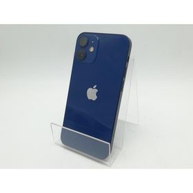【中古】Apple docomo 【SIMロック解除済み】 iPhone 12 mini 128GB ブルー MGDP3J/A【柏】保証期間１週間【ランクC】