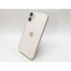 【中古】Apple SoftBank 【SIMロック解除済み】 iPhone 12 mini 64GB ホワイト MGA63J/A【高崎モントレー】保証期間１ヶ月【ランクC】