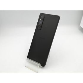 【中古】SONY au 【SIMフリー】 Xperia 1 V ブラック 12GB 256GB SOG10【大阪堂島】保証期間１ヶ月【ランクC】