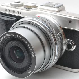 【中古】【1ヶ月保証】 オリンパス OLYMPUS ペン E-PL7 レンズキット シルバー ミラーレス